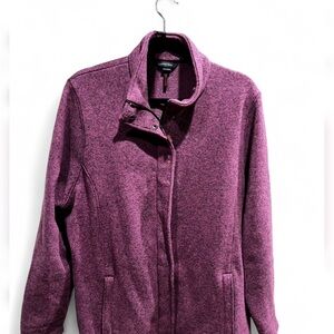 Lands' End Women's Plum Teddy Jacket
